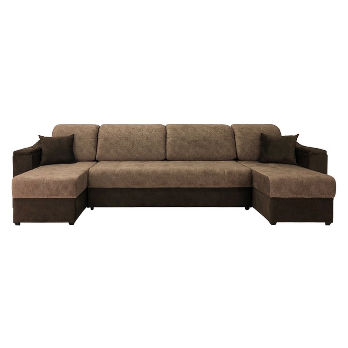 Угловой диван Брайт У-21 (шоколадный)