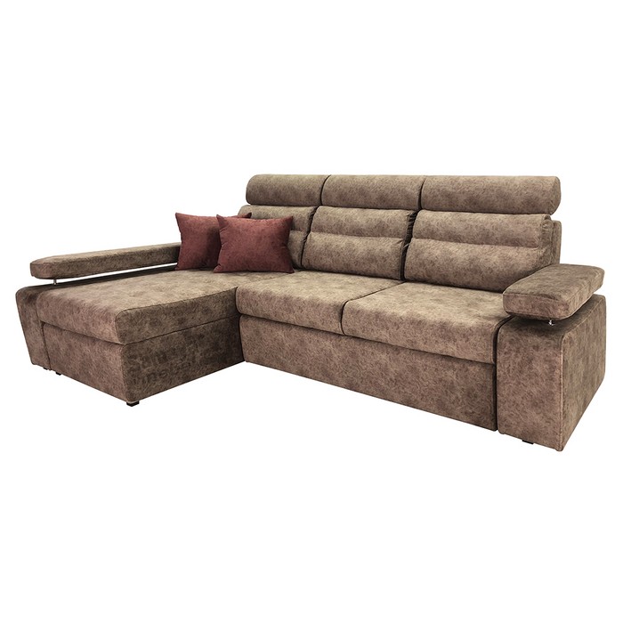 Угловой модульный диван Денвер (коричневый)