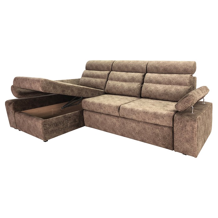 Угловой модульный диван Денвер (коричневый)