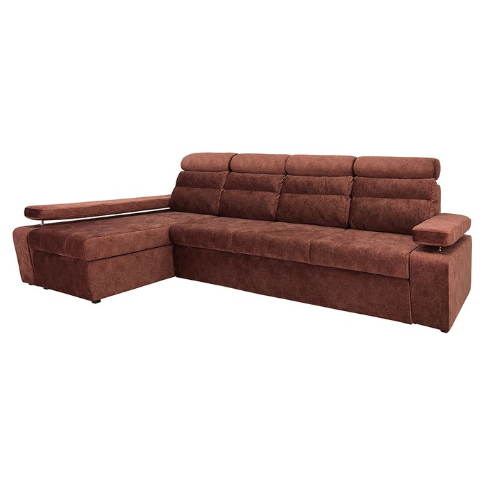 Угловой модульный диван Денвер (кирпичный)